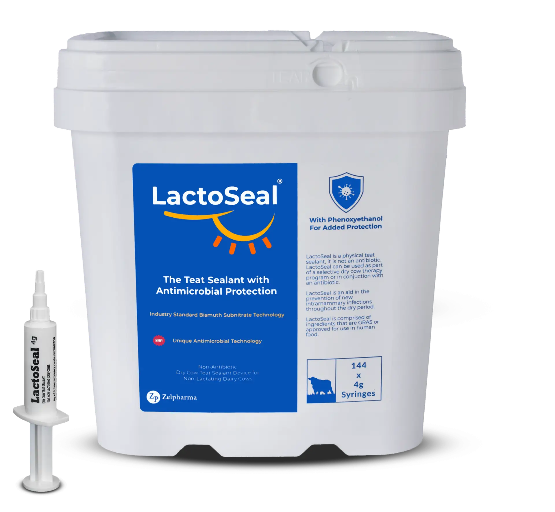 LactoSeal Pail with Syringe